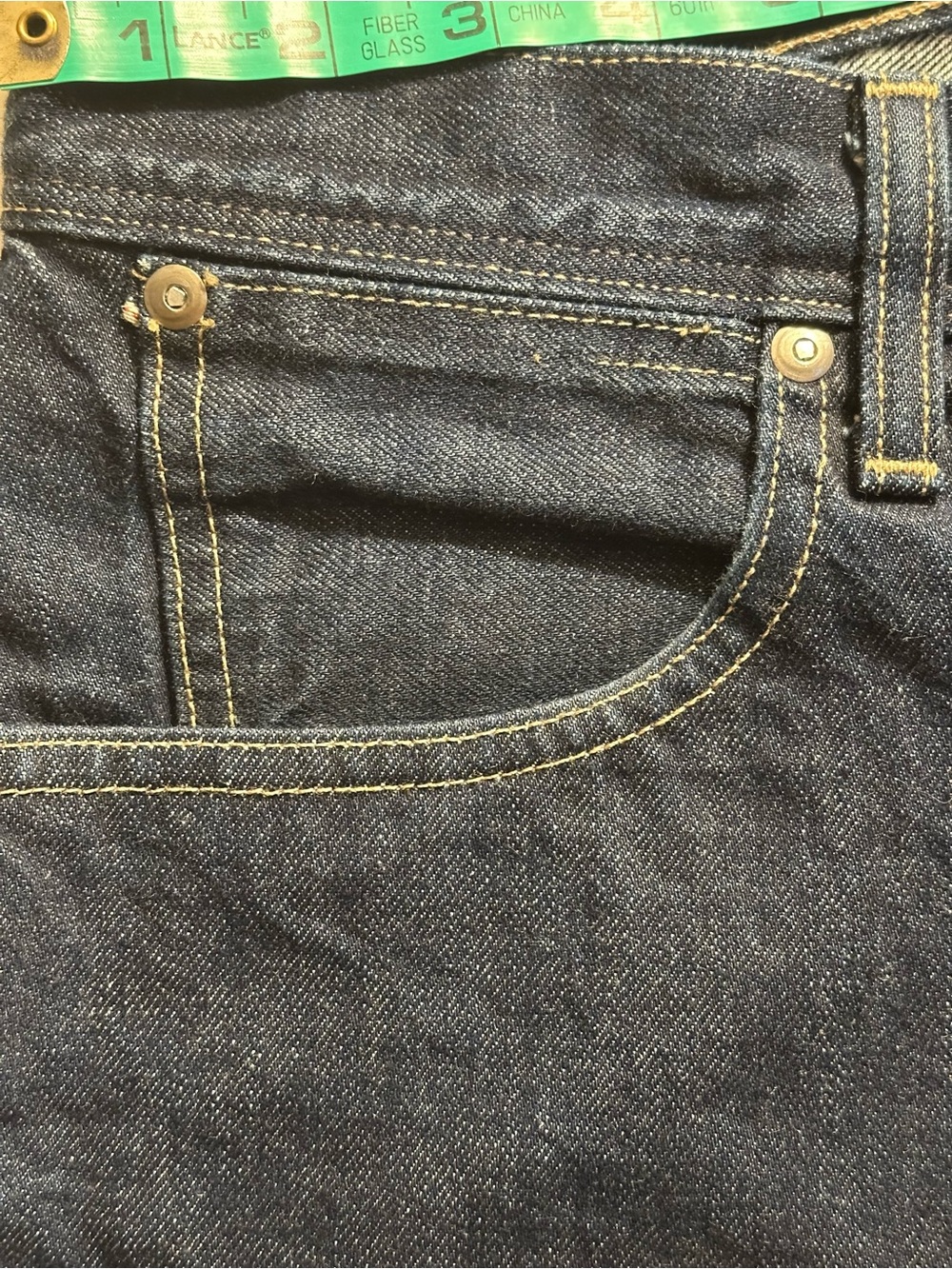 J. Crew Wallace & Barnes Slim Fit Indigo Denim Jean / Rinse Wash / 32x34 - Picture 15 of 16